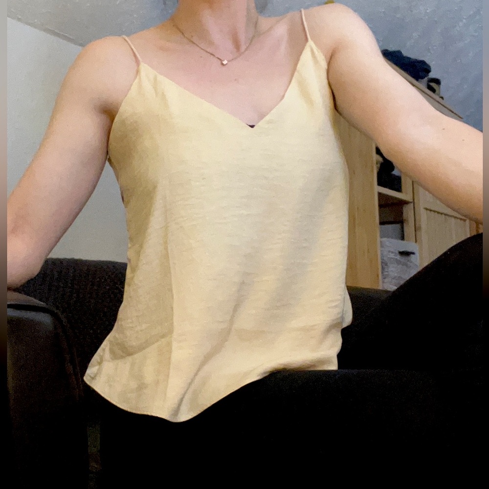Lulus Cream Open Back Tank Top